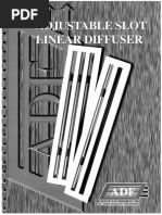 Adjustable Slot Linear Diffuser