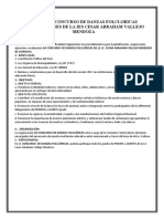 Bases Del Concurso de Danzas de Interseciones de La Ies Cesar Abraham Vallejo Mendoza