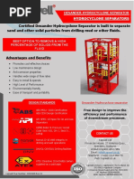 Desanding Hydrocyclone