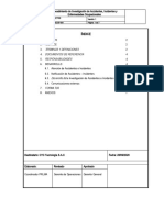 Procedimiento de Investigacion de Accidentes, Incidentes y Enfermedades Ocupacionales