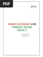 Indian Economics and Foreign Trade Policy Project - Priodarshini Lahiri