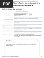 Examen - (APEB2-15%) Taller 1 - Revise Los Contenidos de La Unidad 7 Maquinaría Utilizada en Minería - 10