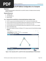 2.1.2.5 Lab - Determining The IP Address Configuration of A Computer