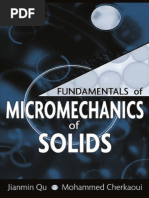 Fundamentals of Micromechanics of Solids by Jianmin Qu, Mohammed Cherkaoui