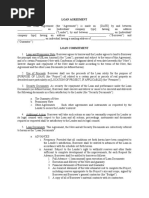 PDF Template Basic Loan Agreement Template