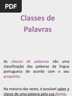 Classes de Palavras (Slides)