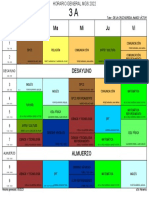 Horario 3° A - 2023