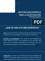 Gestoría Bibliográfica para La Investigación