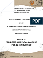 Reporte - Problema Ambiental Causado Por El Ser Humano