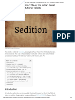 Sedition Under Section 124A IPC