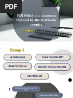 FDI Policy and Measures Imposed Group 2