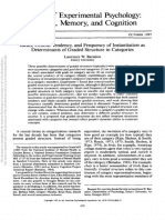 Barsalou, L. W. (1985) - Ideals, Central Tendency, and Frequency of Instantiation As Determinants of Graded Structure in Categories.