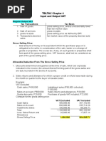 TBLTAX Chapter 4 Input and Output Tax