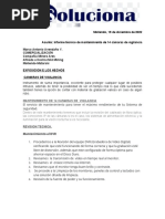 Informe Tecnico de Mantenimiento de 14 Camaras Proyecto 1