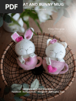 The Cat and Bunny Mug: Crochet Pattern