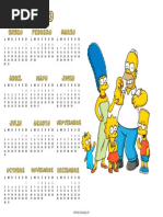 Calendario Simpsons 2023