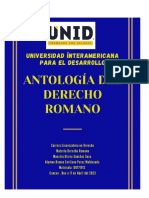 Antología de Derecho Romano