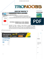 Circuito Oscilador y Resonador de Cristal Vs Cerámico