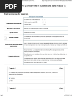 Examen (AAB02) Cuestionario 2 Desarrolle El Cuestionario para Evaluar La Unidad 6.