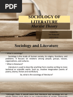 Sociology of Literature - Marxist Theory - Jesi Wida (2015120018)