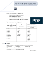 Pronunciation 5. S, - Ed Ending