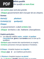 ADJECTIFS Et PRONOMS INDEFINIS D 3