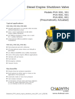 Diesel Engine Shutdown Valve