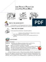 Determine Pricing of Products and Services Using Pricing Model