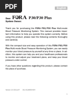 Fora Active Plus P 30 Manual