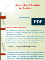 Preliminary Idea of Reaction Mechanism