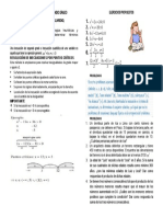 Ficha - Inecuaciones de Segundo Grado