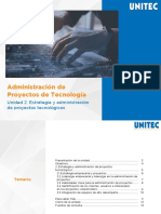 Unidad 2 Estrategia y Administración de Proyectos Tecnológicos