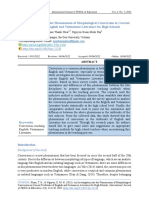 Morphological Conversion in English and Vietnamese Textbooks