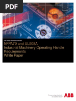 NFPA79 and UL508A Industrial Machinery Operating Handle Requirements