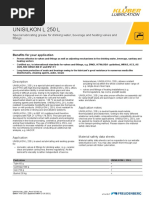 Kluber Unisilkon L 250 L Special Lubricating Grease Ptfe Datasheet