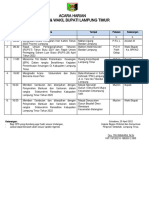 Agenda Hari Kamis 21 APRIL 2022