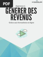 Ebook Gratuit Comment Generer Des Revenus Ecrit Par Les Formateurs Libres