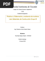 Practica 2. Resistencia A La Compresion Del Cemento Portland Odinario 30R