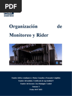 Organización de Monitoreo y Rider