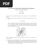 Non-Linear Dynamics Homework Solutions Week 4: Strogatz Portion