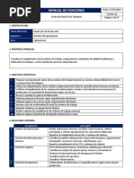 Descripcion Del Puesto - Supervisor de Produccion