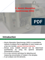 III. Atomic Absorption Spectroscopy (AAS)