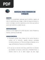 Manual para La Emision de Cheques