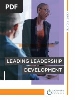 The Leading Leadership Development Certificate Brochure