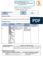 Sesión de Aprendizaje - Cyt