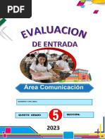 5to Evaluacion de Entrada - Comunicacion 2023