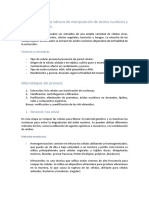 Unidad 1: Métodos Básicos de Manipulación de Ácidos Nucleicos y Técnicas de Análisis