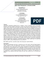 Agriculture Supply Chain Management A SC