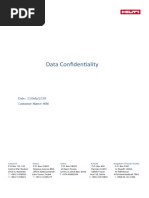 Data Confidentiality Template