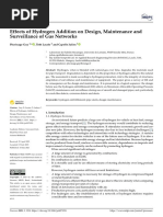 Effects of Hydrogen Addition On Design, Maintenance and Surveillance of Gas Networks